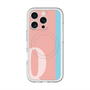 スリムプロテクションプレミアムケース with MagSafe［ オリジナル - initial color line - Q pink ］