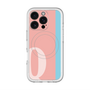 スリムプロテクションプレミアムケース with MagSafe［ オリジナル - initial color line - Q pink ］