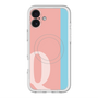 スリムプロテクションプレミアムケース with MagSafe［ オリジナル - initial color line - Q pink ］