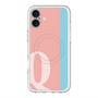 スリムプロテクションプレミアムケース with MagSafe［ オリジナル - initial color line - Q pink ］