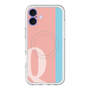 スリムプロテクションプレミアムケース with MagSafe［ オリジナル - initial color line - Q pink ］