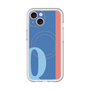 スリムプロテクションプレミアムケース with MagSafe［ オリジナル - initial color line - Q blue ］