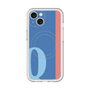 スリムプロテクションプレミアムケース with MagSafe［ オリジナル - initial color line - Q blue ］