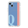 スリムプロテクションプレミアムケース with MagSafe［ オリジナル - initial color line - Q blue ］