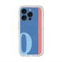 スリムプロテクションプレミアムケース with MagSafe［ オリジナル - initial color line - Q blue ］