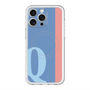 スリムプロテクションプレミアムケース with MagSafe［ オリジナル - initial color line - Q blue ］