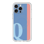 スリムプロテクションプレミアムケース with MagSafe［ オリジナル - initial color line - Q blue ］