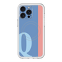 スリムプロテクションプレミアムケース with MagSafe［ オリジナル - initial color line - Q blue ］