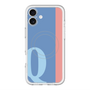 スリムプロテクションプレミアムケース with MagSafe［ オリジナル - initial color line - Q blue ］