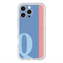 スリムプロテクションプレミアムケース with MagSafe［ オリジナル - initial color line - Q blue ］