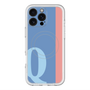 スリムプロテクションプレミアムケース with MagSafe［ オリジナル - initial color line - Q blue ］
