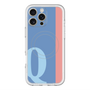 スリムプロテクションプレミアムケース with MagSafe［ オリジナル - initial color line - Q blue ］