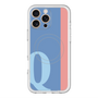 スリムプロテクションプレミアムケース with MagSafe［ オリジナル - initial color line - Q blue ］