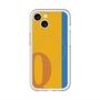 スリムプロテクションプレミアムケース with MagSafe［ オリジナル - initial color line - Q orange ］