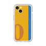 スリムプロテクションプレミアムケース with MagSafe［ オリジナル - initial color line - Q orange ］