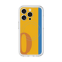 スリムプロテクションプレミアムケース with MagSafe［ オリジナル - initial color line - Q orange ］