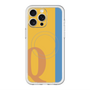 スリムプロテクションプレミアムケース with MagSafe［ オリジナル - initial color line - Q orange ］