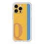 スリムプロテクションプレミアムケース with MagSafe［ オリジナル - initial color line - Q orange ］