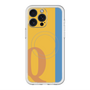 スリムプロテクションプレミアムケース with MagSafe［ オリジナル - initial color line - Q orange ］