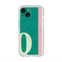 スリムプロテクションプレミアムケース with MagSafe［ オリジナル - initial color line - Q green ］