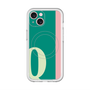 スリムプロテクションプレミアムケース with MagSafe［ オリジナル - initial color line - Q green ］