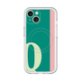 スリムプロテクションプレミアムケース with MagSafe［ オリジナル - initial color line - Q green ］