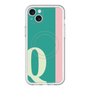 スリムプロテクションプレミアムケース with MagSafe［ オリジナル - initial color line - Q green ］