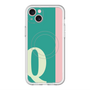 スリムプロテクションプレミアムケース with MagSafe［ オリジナル - initial color line - Q green ］