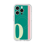 スリムプロテクションプレミアムケース with MagSafe［ オリジナル - initial color line - Q green ］