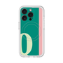スリムプロテクションプレミアムケース with MagSafe［ オリジナル - initial color line - Q green ］