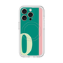 スリムプロテクションプレミアムケース with MagSafe［ オリジナル - initial color line - Q green ］