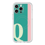 スリムプロテクションプレミアムケース with MagSafe［ オリジナル - initial color line - Q green ］