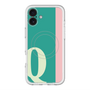 スリムプロテクションプレミアムケース with MagSafe［ オリジナル - initial color line - Q green ］