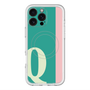スリムプロテクションプレミアムケース with MagSafe［ オリジナル - initial color line - Q green ］