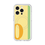スリムプロテクションプレミアムケース with MagSafe［ オリジナル - initial color line - Q yellow ］