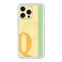 スリムプロテクションプレミアムケース with MagSafe［ オリジナル - initial color line - Q yellow ］