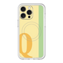 スリムプロテクションプレミアムケース with MagSafe［ オリジナル - initial color line - Q yellow ］