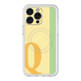 スリムプロテクションプレミアムケース with MagSafe［ オリジナル - initial color line - Q yellow ］