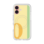 スリムプロテクションプレミアムケース with MagSafe［ オリジナル - initial color line - Q yellow ］