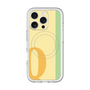 スリムプロテクションプレミアムケース with MagSafe［ オリジナル - initial color line - Q yellow ］