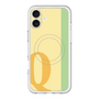 スリムプロテクションプレミアムケース with MagSafe［ オリジナル - initial color line - Q yellow ］