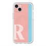 スリムプロテクションプレミアムケース with MagSafe［ オリジナル - initial color line - R pink ］