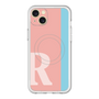 スリムプロテクションプレミアムケース with MagSafe［ オリジナル - initial color line - R pink ］