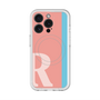 スリムプロテクションプレミアムケース with MagSafe［ オリジナル - initial color line - R pink ］
