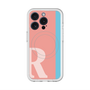 スリムプロテクションプレミアムケース with MagSafe［ オリジナル - initial color line - R pink ］