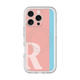 スリムプロテクションプレミアムケース with MagSafe［ オリジナル - initial color line - R pink ］