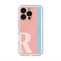 スリムプロテクションプレミアムケース with MagSafe［ オリジナル - initial color line - R pink ］