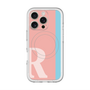 スリムプロテクションプレミアムケース with MagSafe［ オリジナル - initial color line - R pink ］
