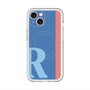 スリムプロテクションプレミアムケース with MagSafe［ オリジナル - initial color line - R blue ］