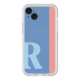 スリムプロテクションプレミアムケース with MagSafe［ オリジナル - initial color line - R blue ］